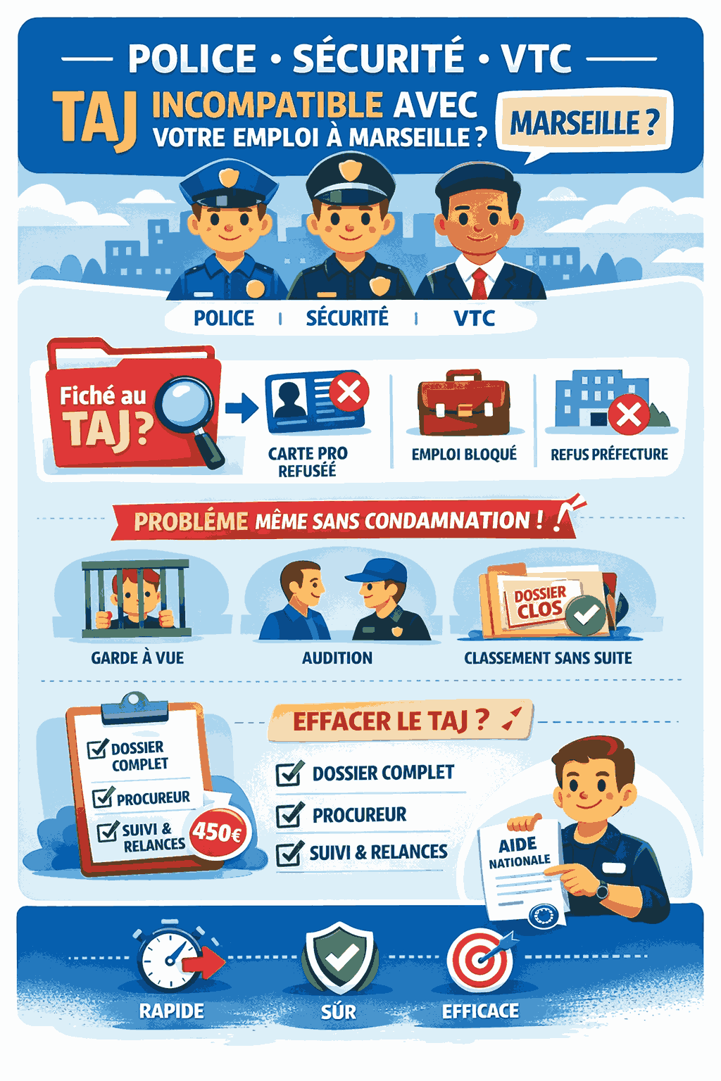 Police, sécurité, VTC : le TAJ est-il incompatible avec votre emploi ?